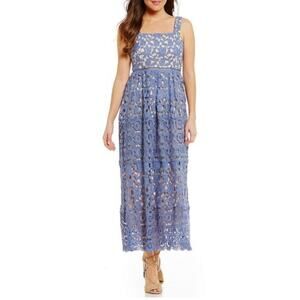 Gianni Bini Ainsley Lace Overlay Midi Dress